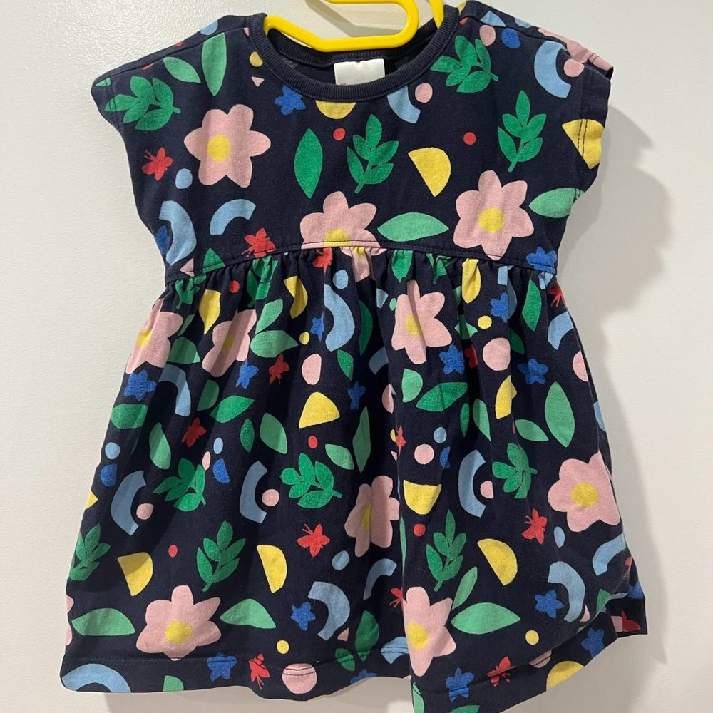 Hanna Andersson Floral Print Dress 12-18M